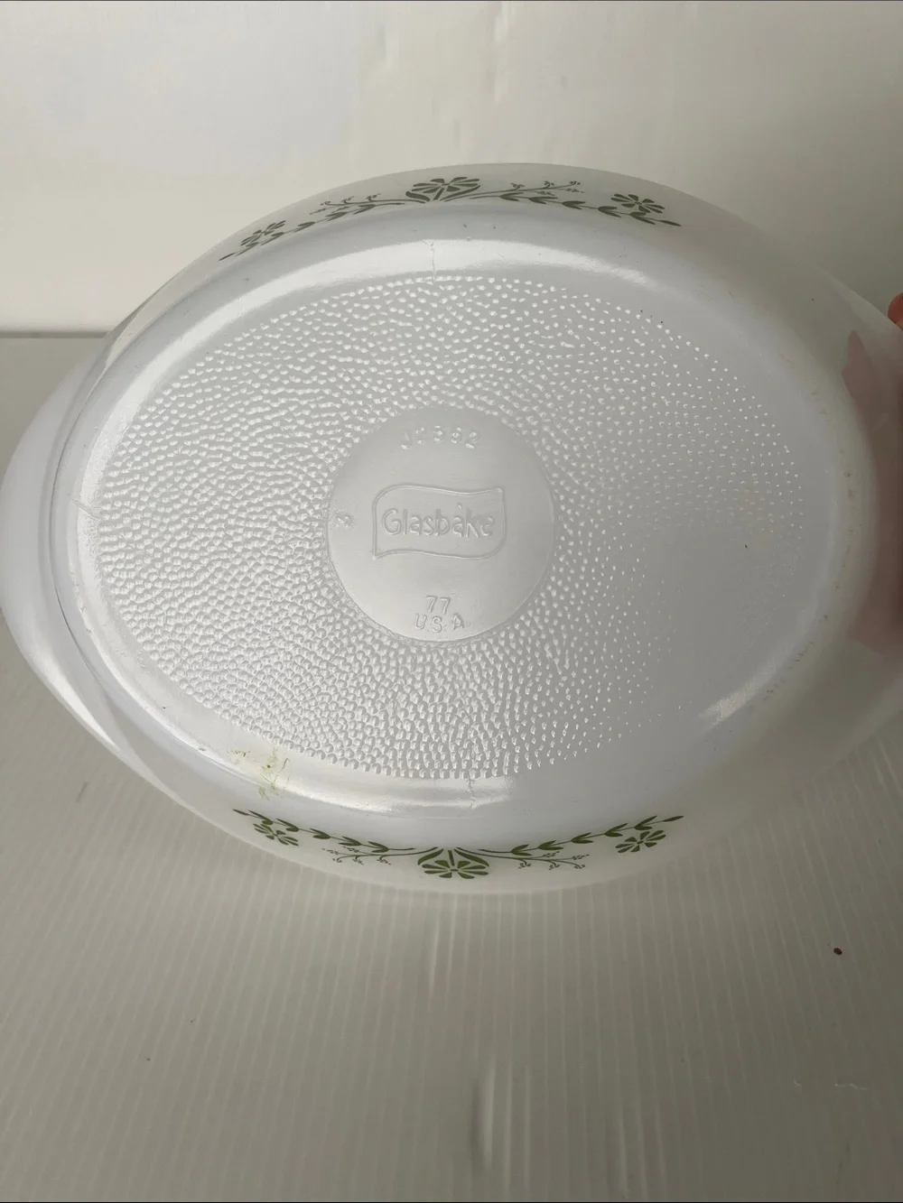 Vintage Glasbake Divided Baking Dish